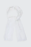 Ardene Solid Lightweight Scarf in White | Polyester