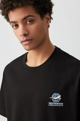 Ardene Man Printed Boxy T-Shirt For Men in | Size | 100% Cotton