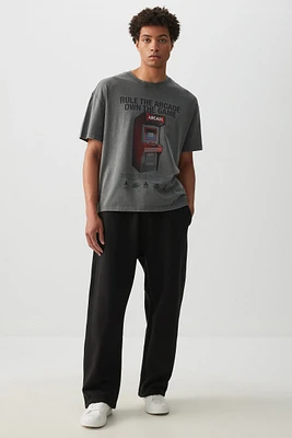 Ardene Man Straight Leg Sweatpants For Men in | Size | Polyester/Cotton | Fleece-Lined