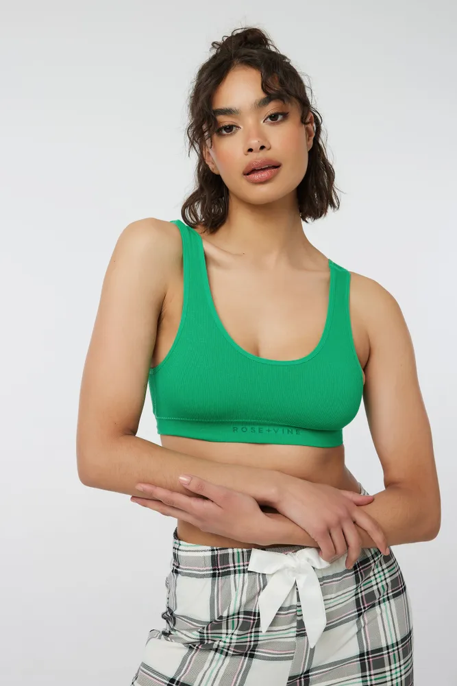 Ardene Seamless Crop Top Bralette in | Size | Rayon/Spandex/Polyamide