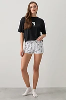 Ardene Boxy PJ Set in | Size | Polyester/Elastane | Eco-Conscious