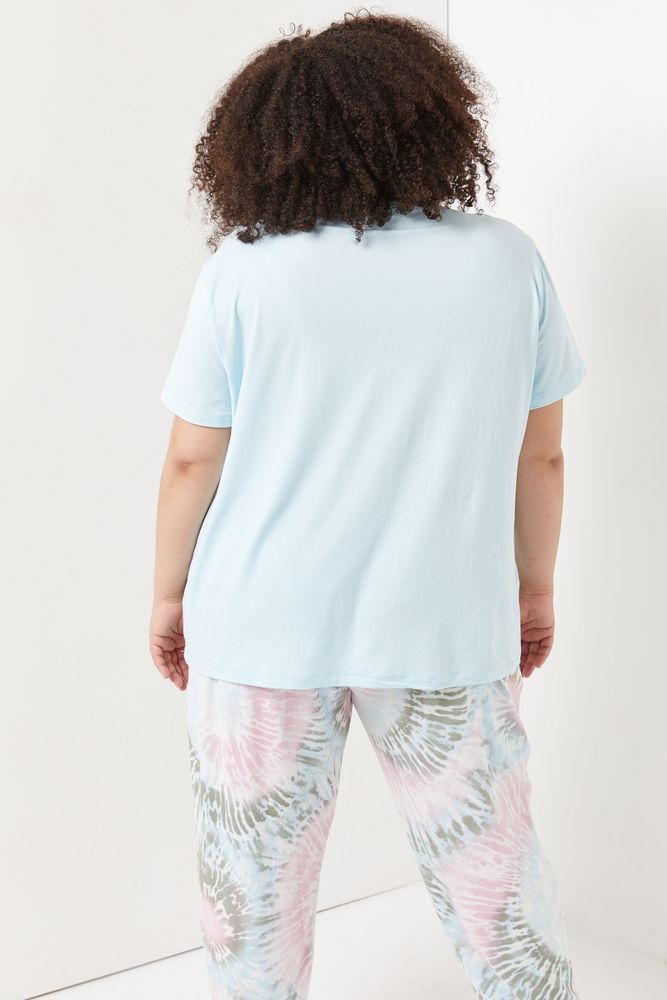 T-shirt pyjama à papillon Taille Plus