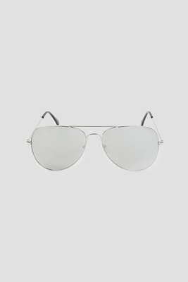 Ardene Aviator Sunglasses in Silver