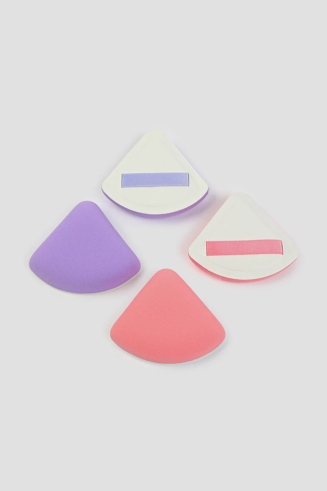 Ardene 4-Pack Triangle Powder Puffs