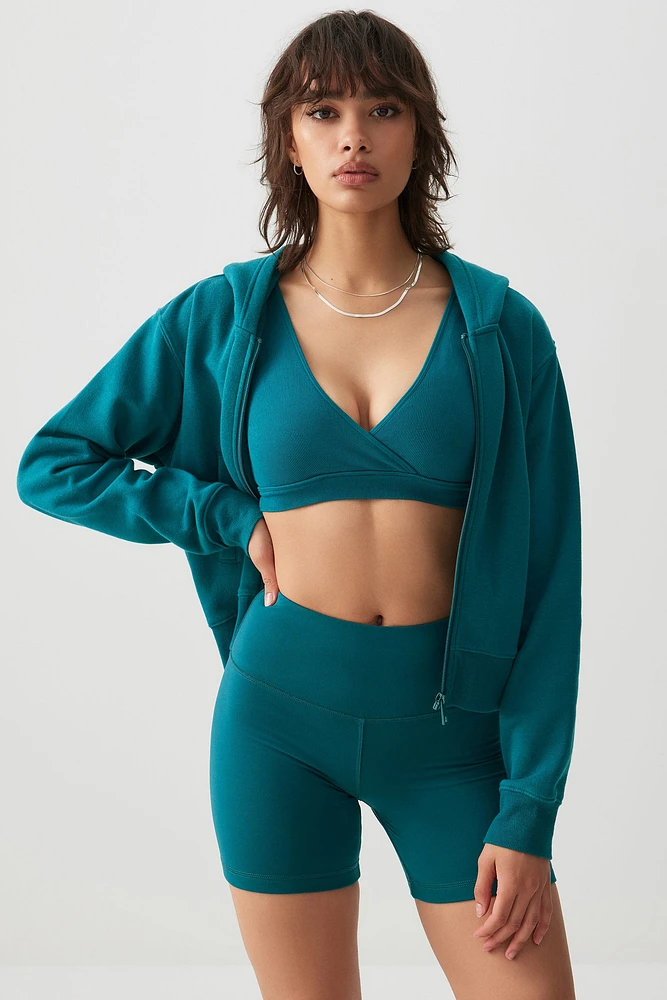 Ardene 5" Biker Shorts in Aquamarine Green | Size | Polyester/Elastane