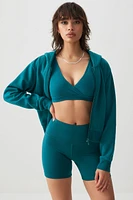 Ardene 5" Biker Shorts in Aquamarine Green | Size | Polyester/Elastane