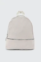 Ardene Nylon Backpack in Beige | 100% Recycled Polyester/Nylon | Eco-Conscious