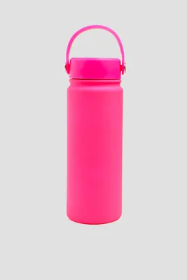 Ardene Pink Matte Water Bottle