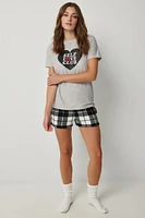 Ardene Printed Plush PJ Boxers in | Size | 100% Recycled Polyester | Eco-Conscious