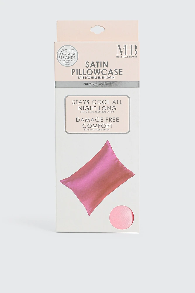 Ardene Satin Pillow Case in Pink
