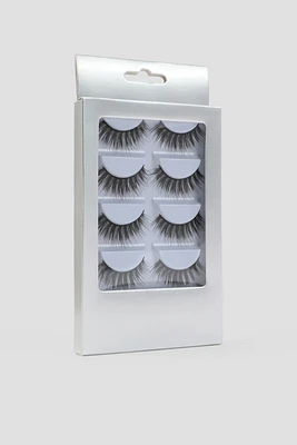 Ardene 5-Pack Fake Eyelashes in Black