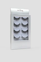 Ardene 5-Pack Fake Eyelashes in Black