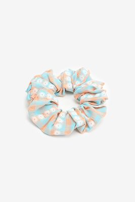Ardene XL Plaid Floral Scrunchie | Polyester