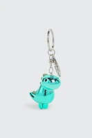 Ardene Dinosaur Keychain in Light Blue