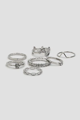 Ardene 7-Pack Assorted Rings