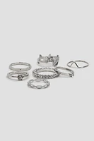 Ardene -Pack Assorted Rings in Silver | Size