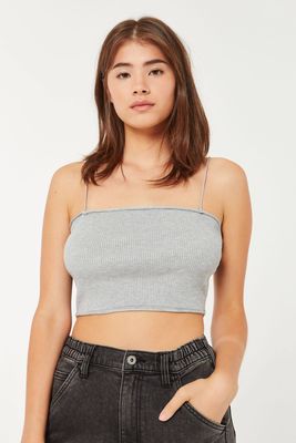 Ardene Ribbed Crop Tube Top in | Size | Polyamide/Viscose