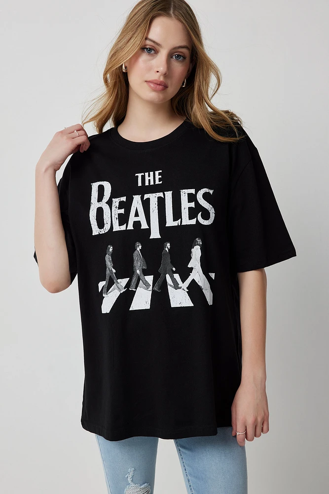 Ardene The Beatles T-Shirt in Black | Size Medium