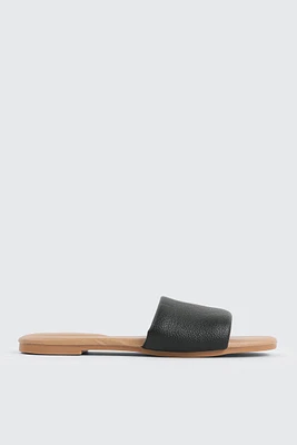 Ardene Puffy Strap Sandals in | Size | Faux Leather | Eco-Conscious