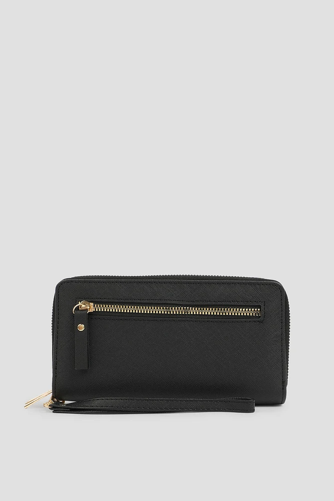 Ardene Rectangular Wallet in | Faux Leather/Polyester