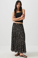 Ardene Printed Tiered Maxi Skirt in | Size | Polyester/Spandex