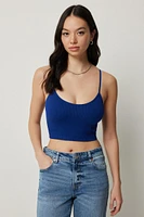 Ardene Basic Ultra Crop Seamless Tank in | Size | Nylon/Elastane