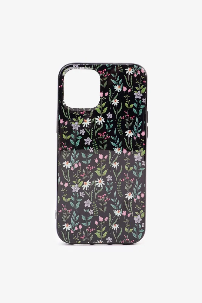 Ardene Floral iPhone 12 Pro Max Case in Black