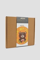 Ardene Kids Teddy Bear DIY Embroidery Set in Brown