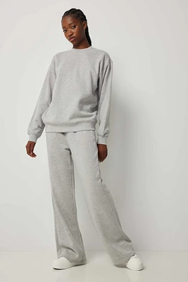 Ardene Straight Leg Sweatpants in | Size | Polyester/Cotton | Fleece-Lined | Eco-Conscious