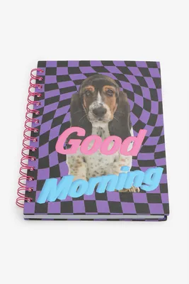 Ardene "Good Morning" Notebook in Purple