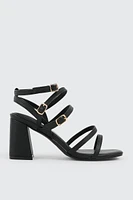 Ardene High Heel Strappy Sandals in | Size | Faux Leather | Eco-Conscious