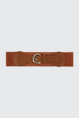 Ardene Corset Belt in Cognac | Size Small | Polyester