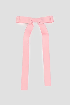 Ardene Ribbon Bow Clip in Light Pink