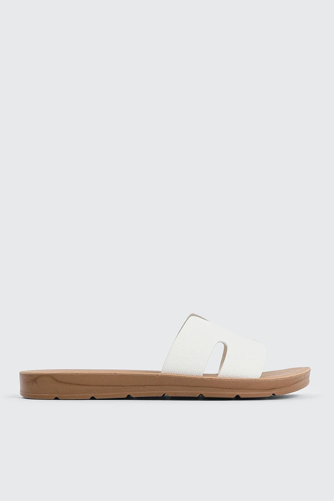 Ardene H-Strap Sandals in | Size | Faux Leather | Eco-Conscious