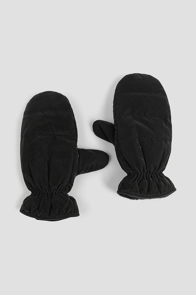 Ardene Puffer Mittens in | Polyester | Fleece-Lined