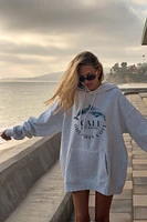 Ardene Graphic Oversized Hoodie in | Size | Polyester/Cotton | Fleece-Lined