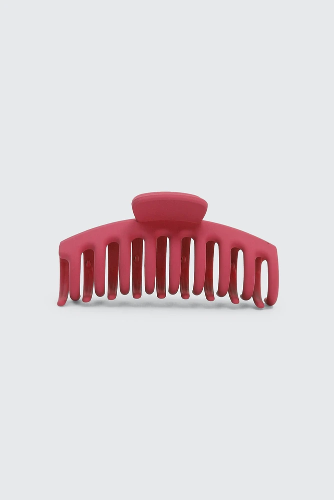 Ardene Large Hair Claw in Red | Eco-Conscious