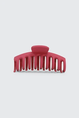 Ardene Large Hair Claw in Red | Eco-Conscious