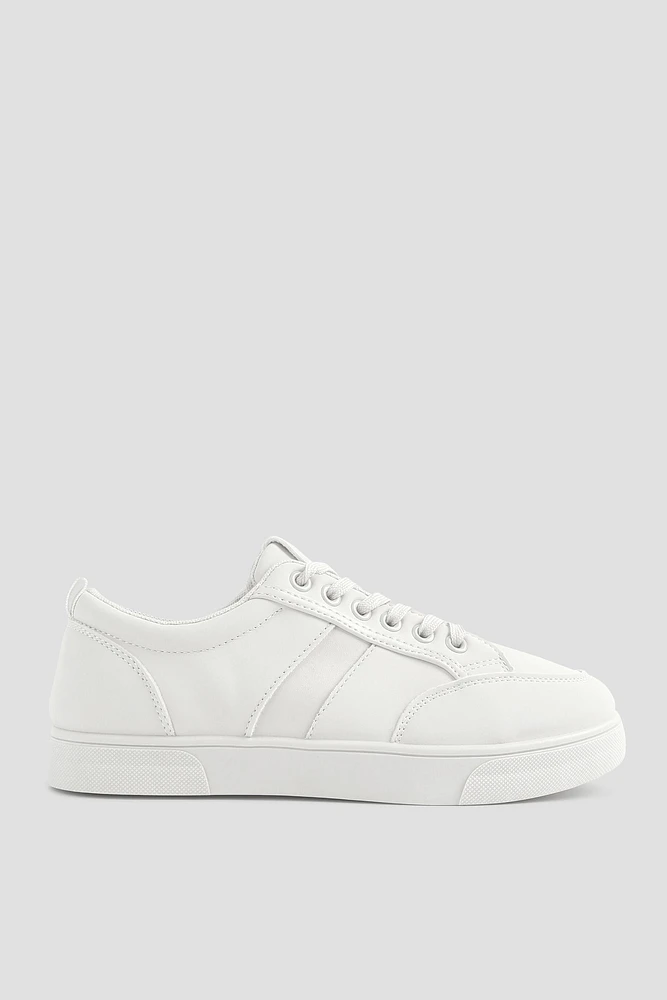 Ardene Monochromatic Tennis Shoes in | Size | Faux Leather