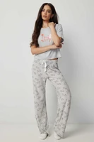 Ardene Super Soft Straight Leg PJ Pants in | Size Large | Polyester/Spandex