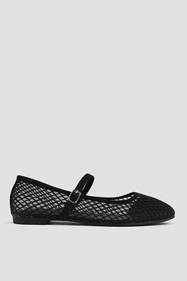 Ardene Fishnet Mary Janes in | Size