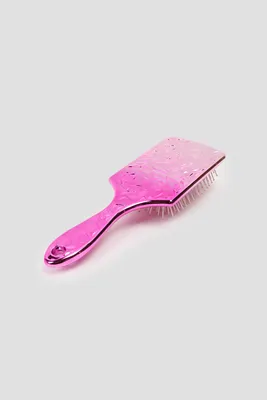 Ardene Textured Paddle Brush in Pink