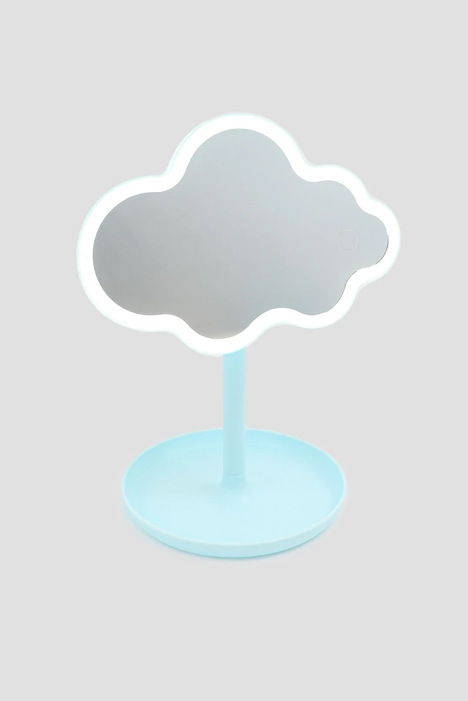 Ardene LED Cloud Mirror in Light Blue