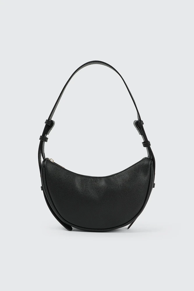 Ardene Half Moon Bag in Black | 100% Recycled Polyester | Eco-Conscious