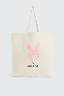 NXNE x Ardene Tote Bag in Beige | 100% Cotton
