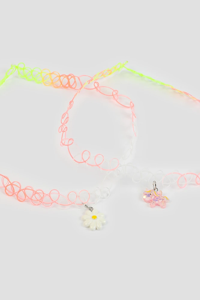 Ardene 2-Pack Daisy & Unicorn Chokers