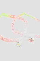 Ardene 2-Pack Daisy & Unicorn Chokers