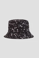 Ardene Ditsy Floral Bucket Hat in Black
