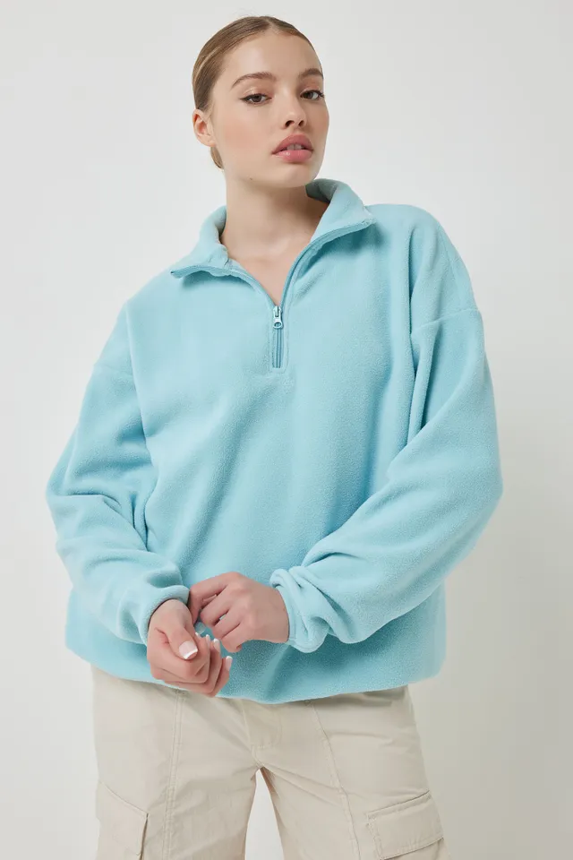 Ardene Embroidered Oversized Sweatpants in Light Blue