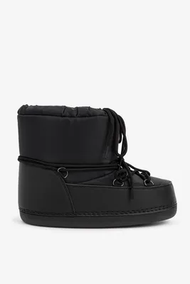 Ardene Black Snow Boots | Size | Microfiber